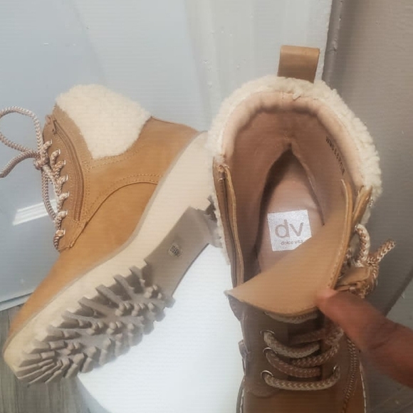 DV Dolce Vita Russit Faux Fur Women Trimmed Boots Sz 6.5 🌴✌️ - Picture 6 of 10